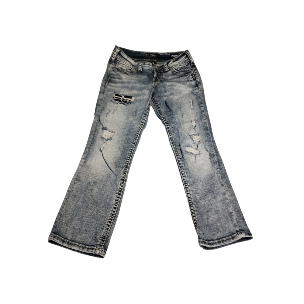 Silver Suki Capri Jeans Womens W27 L22.5